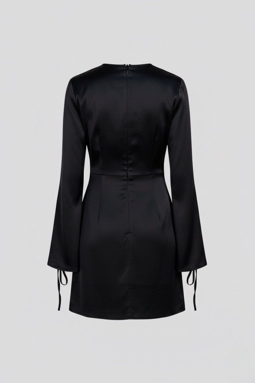 ONLY TREND Close to me dress satin black