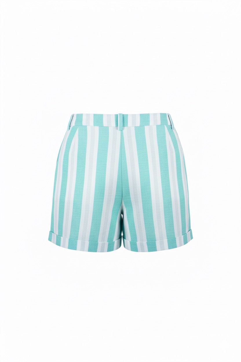 ONLY TREND Green lined blend shorts