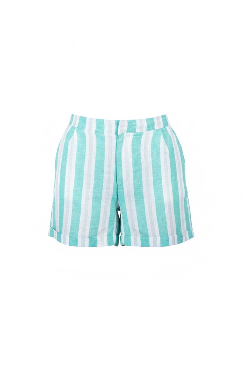 ONLY TREND Green lined blend shorts
