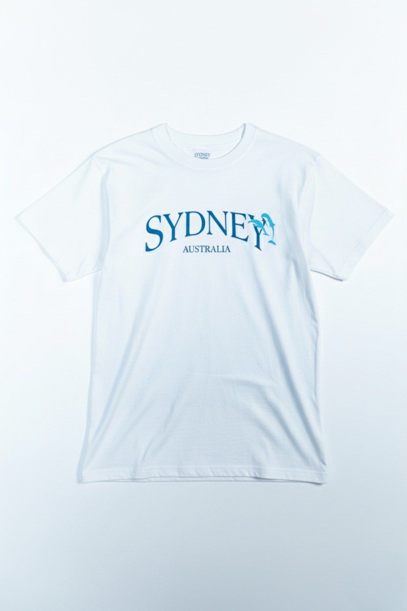 Nasty Gal oversized Sydney graphic t-shirt white