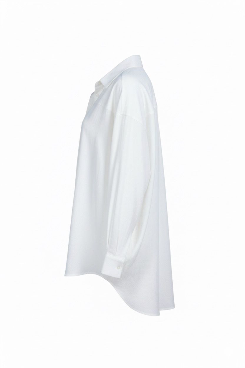 Nasty Gal Linen oversized shirt white