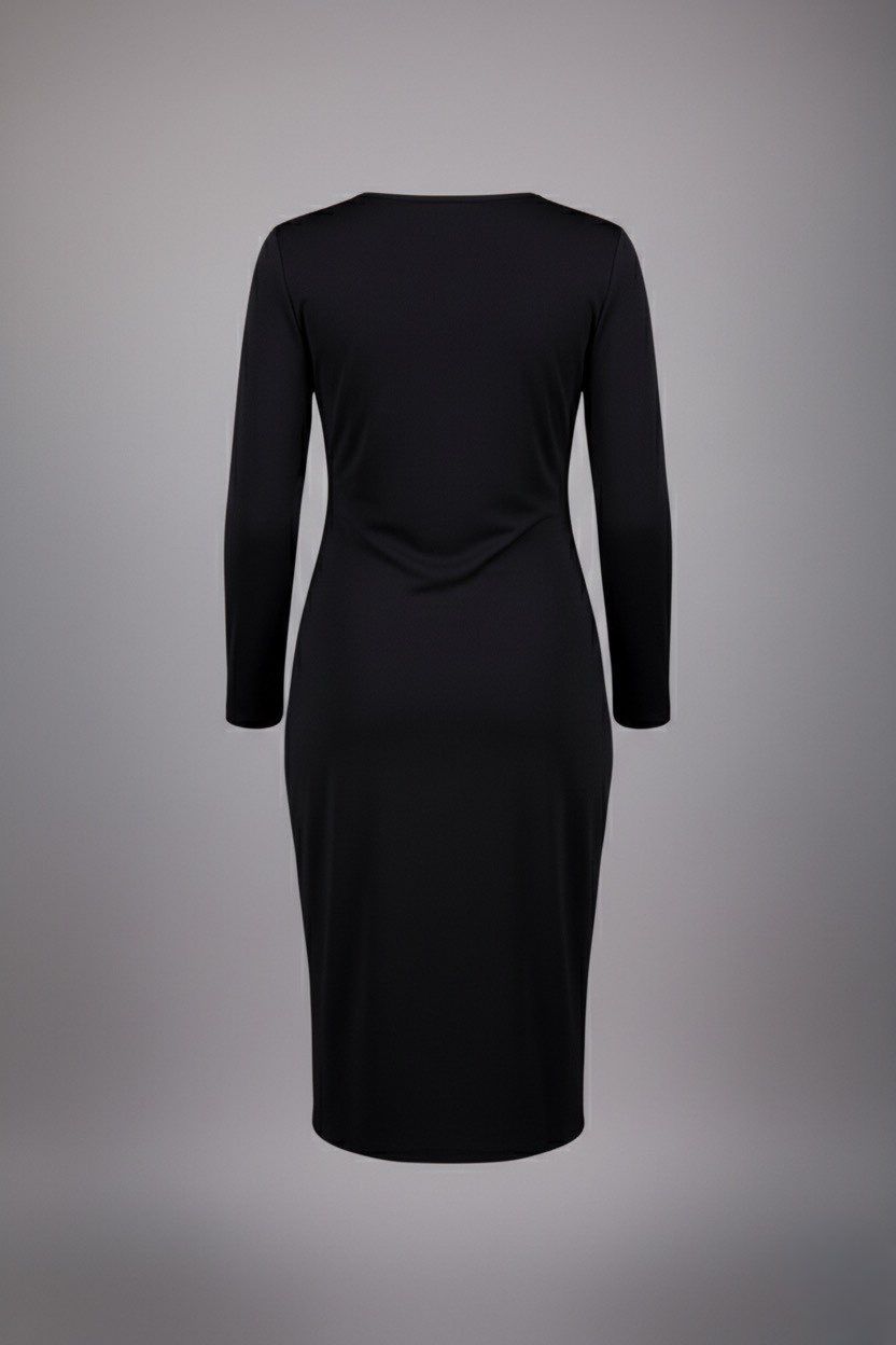 Dorothy Perkins petite cut out slinky midi dress black