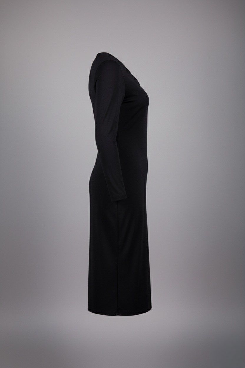 Dorothy Perkins petite cut out slinky midi dress black