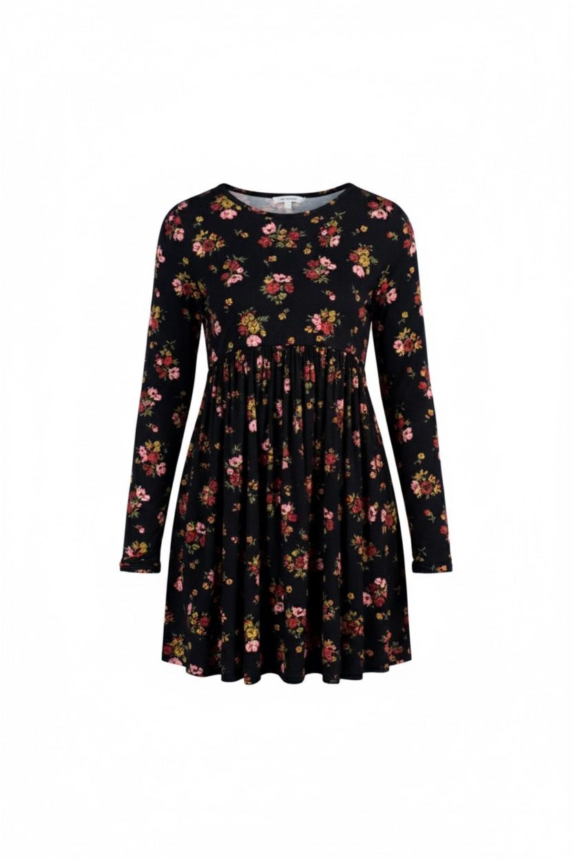 Bohoo floral print smock dress