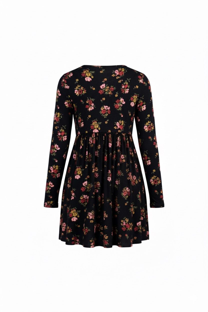 Bohoo floral print smock dress