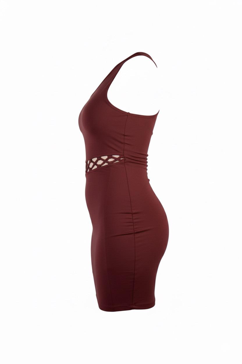 AY X Sofia Tsackiridou Alma dress brown