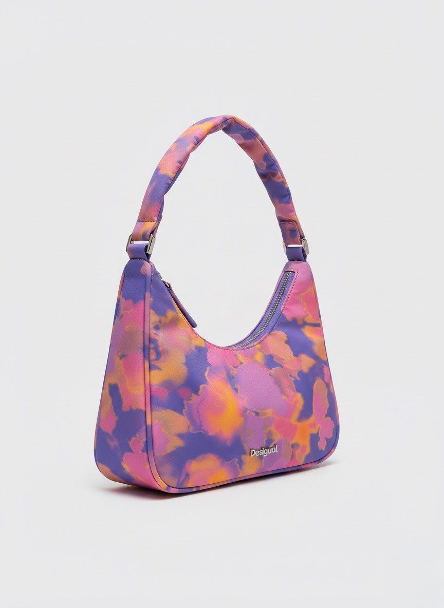 Desigual Abstractum Medley Violet-blue patterned handbag for women