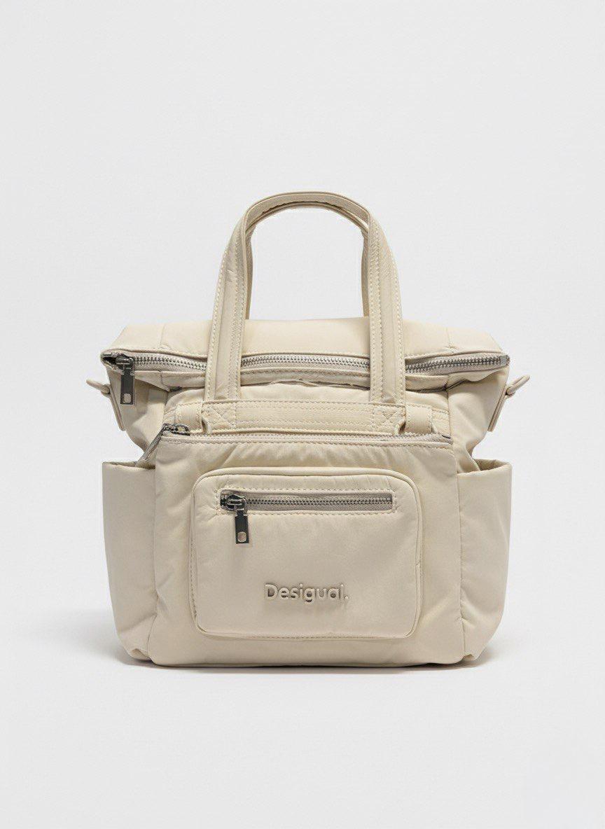 Desigual Basic Modular Voyager Mini cream women's handbag/backpack