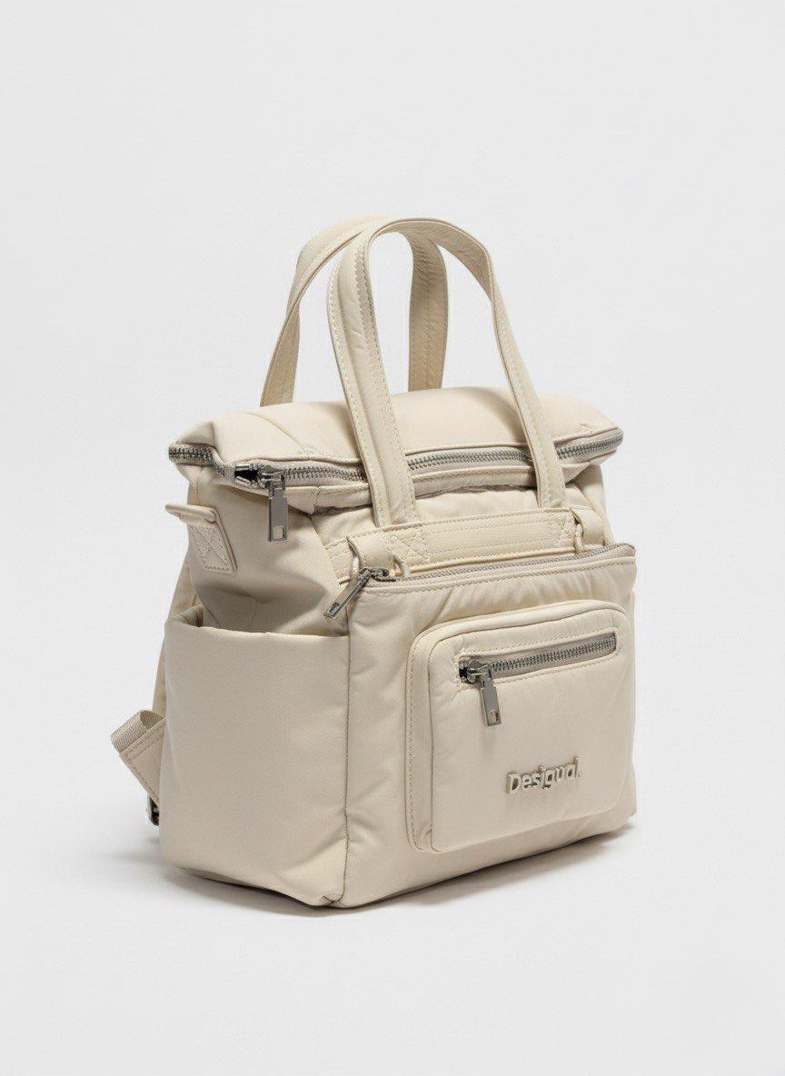 Desigual Basic Modular Voyager Mini cream women's handbag/backpack